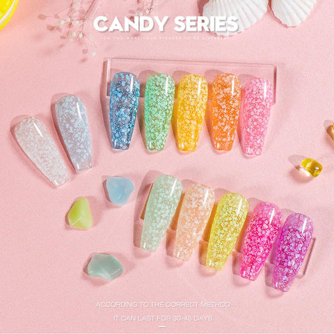 Snow Flake Polish LED Winter Soda White Sequins Nails Art -BH00975-Veeddydropshipping