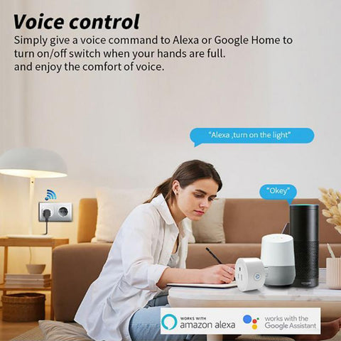 New 10A WIFI US Plug Wireless Remote Socket Smart Timer Plug Alexa Google -CE00060-Veeddydropshipping