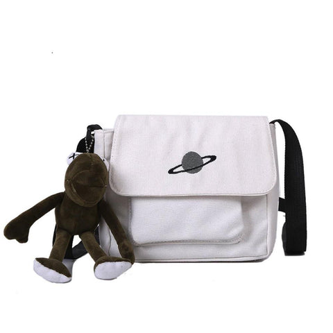 Bag Messenger-bags Small Planet Embroidered Bag Fashion-BS00386-Veeddydropshipping