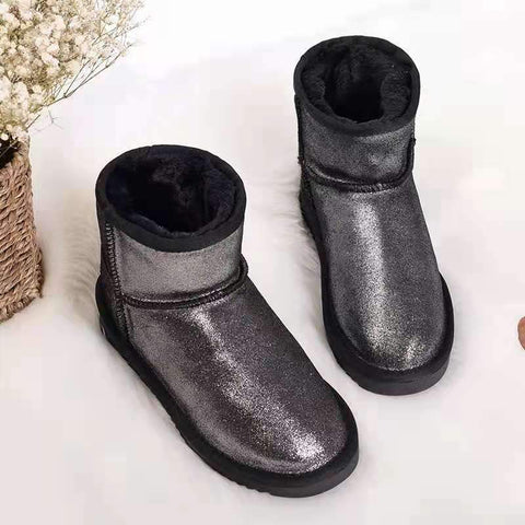 Lady Thick Plush Boots Women&#39;s Shoes Warm Shoes-BS01046-Veeddydropshipping