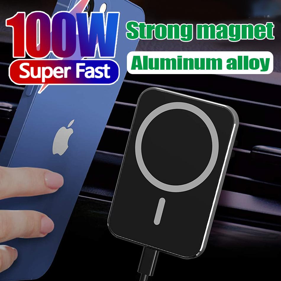 100W Magnetic Wireless Car Charger Vent Mount for MagSafe Case iPhone 13/13 Pro Max/14/12 Pro Max-PA01056-Veeddydropshipping