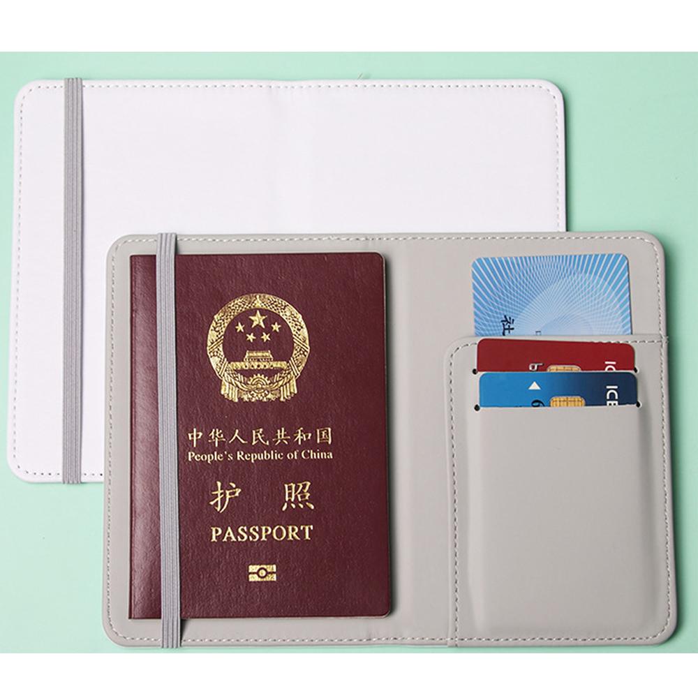  PU Sublimation Passport Holder Cover Blank DIY Travel Passport Holders With Wallet Covers For Gifts-Veeddydropshipping