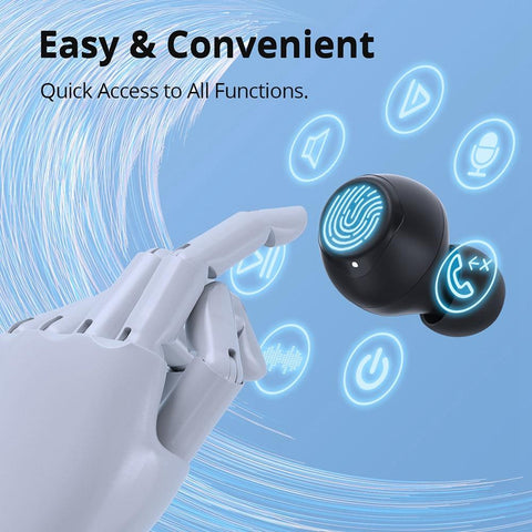 Onyx Pure Earbuds Hybrid Dual Driver TWS Earphones with Bluetooth -CE01077-Veeddydropshipping