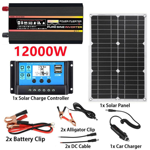 Wave Solar Panel System Power Inverter Kit-TI00745-Veeddydropshipping