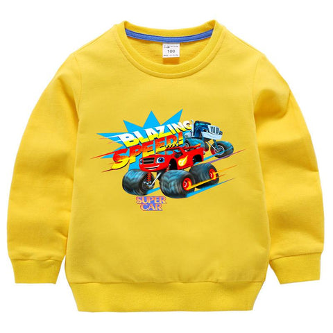 Autumn 2022 Children&#39;s Blaze and The Monster Machines Clothes-TB01375-Veeddydropshipping