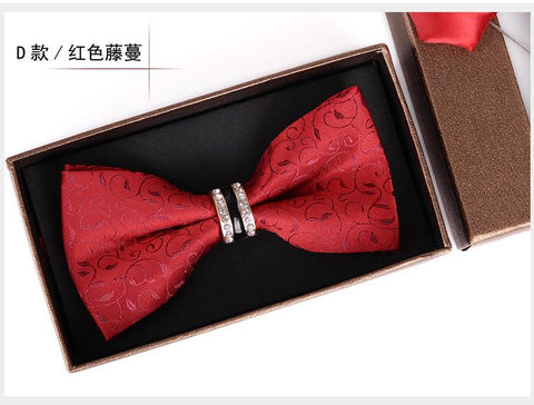 Rhinestone Bow tie Necktie For Wedding-WF01155-Veeddydropshipping