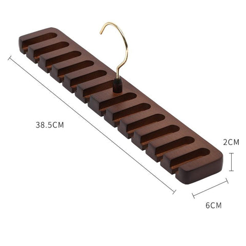Belt Hanger For Closet Wooden Belts-HA01568-Veeddydropshipping