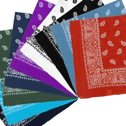 Paisley Bandanna Bikers Head Scarf Soft-MF00760-Veeddydropshipping