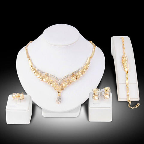 Jewelry Sets Romantic Color Design Necklace African Wedding  -JW00359-Veeddydropshipping
