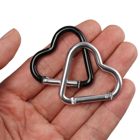 Heart-shaped Buckles Carabiner Water Bottle Hanging Clip-HA00044-Veeddydropshipping