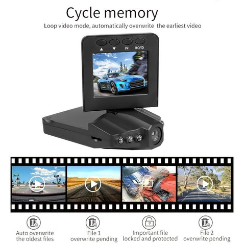 2023 Auto Parts 2.4 Inch Dash Dam Car Camera DVR 270 Degrees-AM00703-Veeddydropshipping