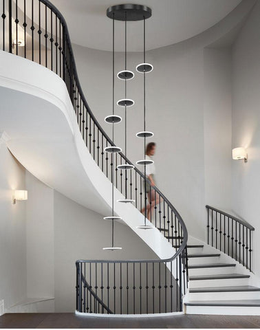 Duplex led staircase  modern Chandelier-TI00306-Veeddydropshipping