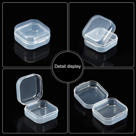 Small Boxes Square Transparent Plastic Box Jewelry -JW01675-Veeddydropshipping