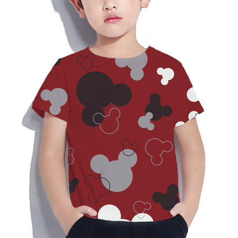 New Summer Minnie Children T-shirt Kawaii Disney T Shirt Mickey-TB01167-Veeddydropshipping