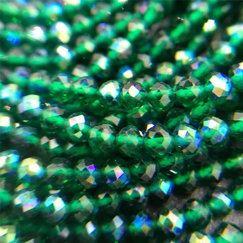 Natural Stone Beads Green Emeralded Loose for Jewelry Making -JW01529-Veeddydropshipping