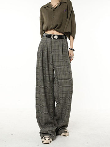 Women Long Trousers Wide Leg Pants-WF00643-Veeddydropshipping