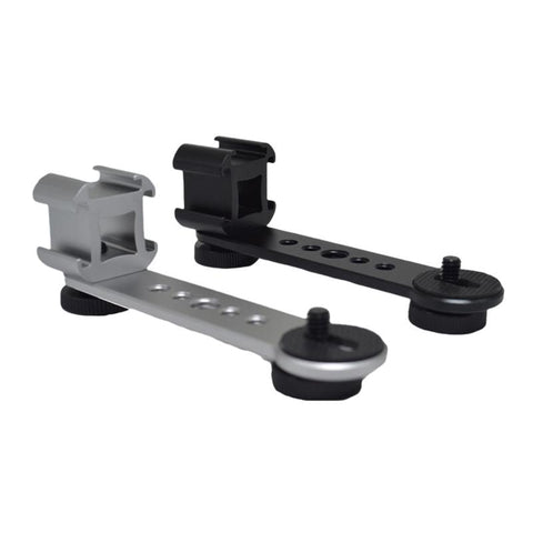Triple Cold Shoe Mount Bracket Extension Bar With 1/4 Inch &amp; 3/8 Inch -CE00470-Veeddydropshipping