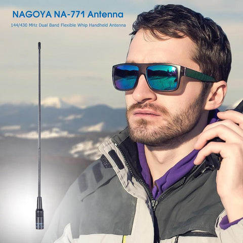 Mini Walkie-talkie Accessories NA-771 SMA-M Antenna Soft Dual Band 144/430MHz Aerial -CE00967-Veeddydropshipping