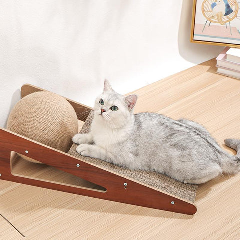Cat Scratcher Board Detachable Post-HA01422-Veeddydropshipping
