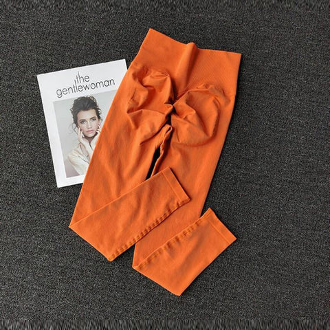 Seamless Sport Yoga High Waist Pants Leggings Sport See Through Yoga Gym -OS00888-Veeddydropshipping