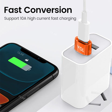 Olaf 10A OTG USB 3.0 To Type C Adapter TypeC Female to USB Male Converter Fast Charging Data-PA00967-Veeddydropshipping