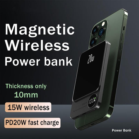 New 20W 10000mAh Macsafe Powerbank Magnetic Power bank Wireless Charger -CE00227-Veeddydropshipping