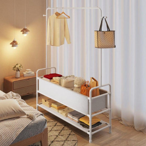 Rack Floor Vertical Hanging Clothes Storage-HA01715-Veeddydropshipping