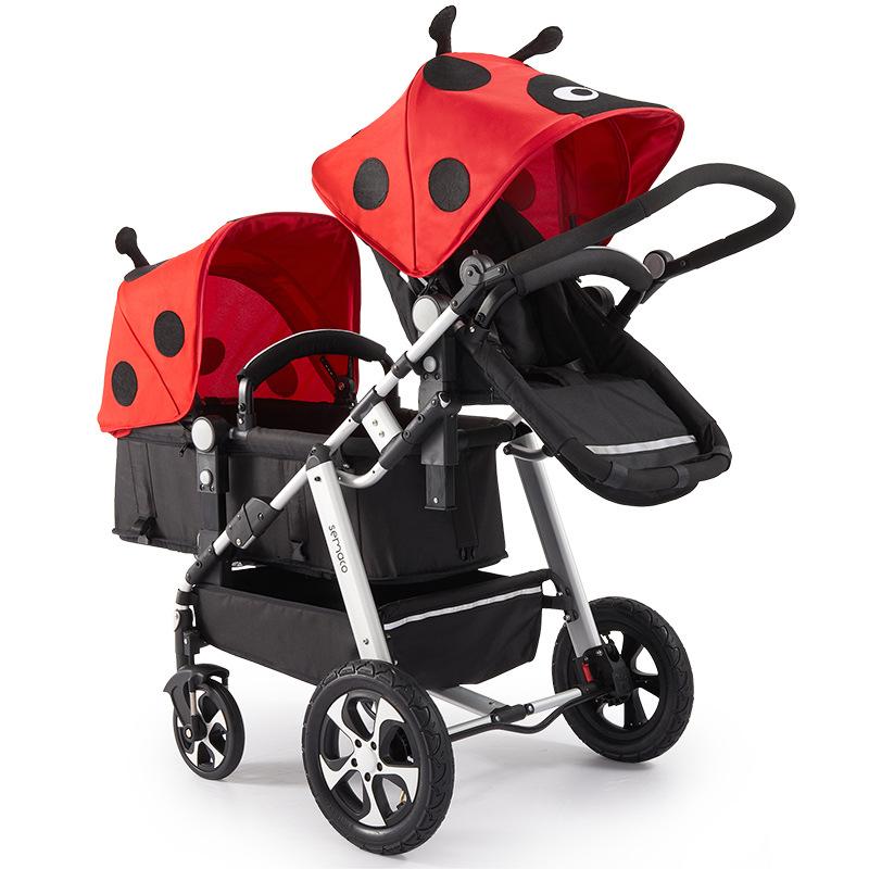 New Twins baby stroller 2 in 1,travel baby carriage, Newborn Pram-TB00381-Veeddydropshipping