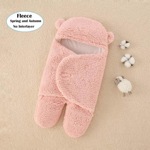 0-9 Months Baby Cocoon for Newborns Winter Warm Flannel Soft Baby Sleeping-TB00700-Veeddydropshipping
