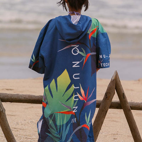 Microfiber Changing Bathrobe Cloak Wetsuit Beach Poncho Towel Outdoor Absorbent -OS00072-Veeddydropshipping