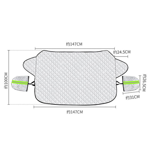 Windshield Sunshades Universal Automobile Anti Snow Frost-AM00895-Veeddydropshipping