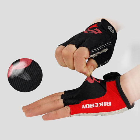 1Pair Gel Half Finger Cycling Gloves Anti-Slip Anti-Sweat Bicycle Gloves Anti-OS01212-Veeddydropshipping