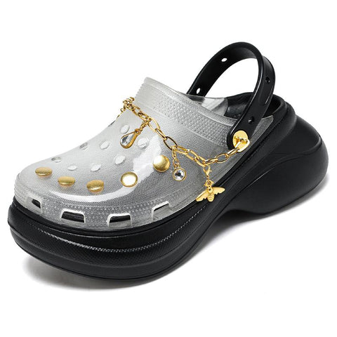 High Heels Chain Garden Shoes Outdoor Non-Slip Beach-BS00883-Veeddydropshipping
