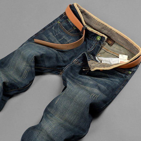 Jeans Classic Spring Autumn Male Skinny Straight Stretch-MF00502-Veeddydropshipping