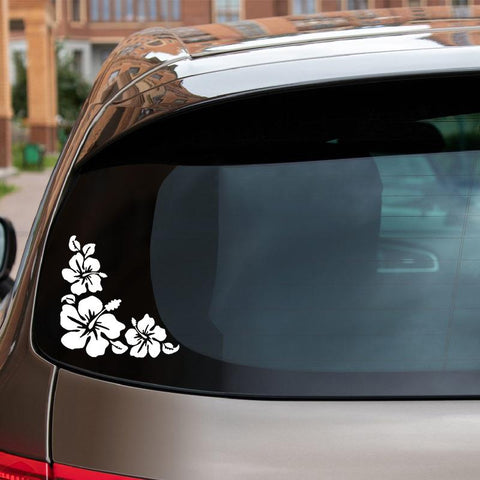 Hibiscus Flower Decals Car Sticker Waterproof Car-AM00999-Veeddydropshipping