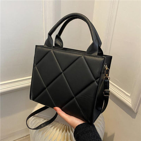 Trendy Plaid Pu Leather Crossbody Bags Fashion Ladies Handbags-BS00143-Veeddydropshipping