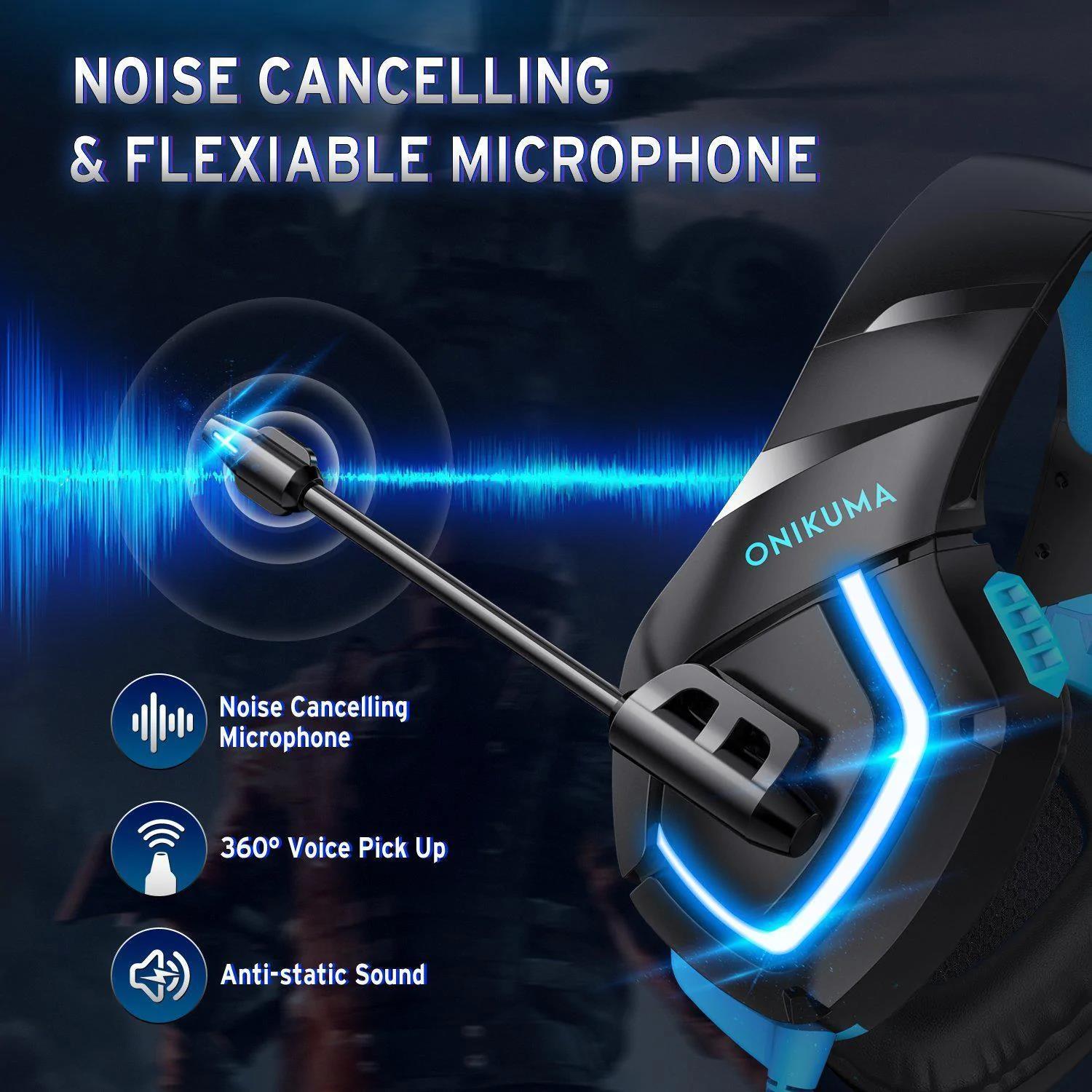 Wired LED Comfortable Gaming Headphones with HD Mic-Veeddydropshipping