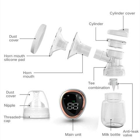 All In One Electric Breast Pump Breast Massager Milk Feeding Collector-TB00672-Veeddydropshipping