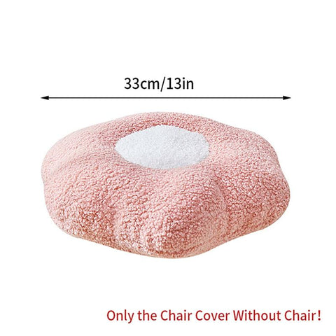 Plush Flower Chair Cover Cute Footrest Stool Covers-HA00520-Veeddydropshipping
