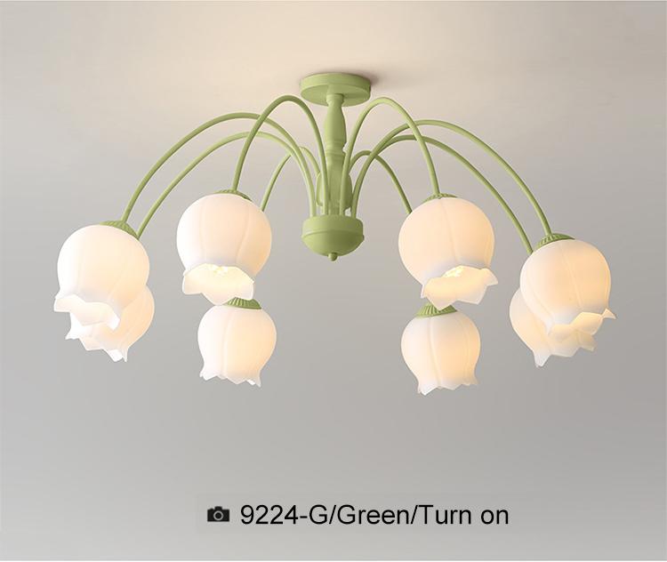 Ceiling Chandeliers Lighting Glass Shade-TI00396-Veeddydropshipping
