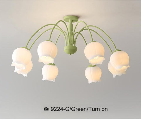 Ceiling Chandeliers Lighting Glass Shade-TI00396-Veeddydropshipping