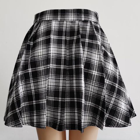 Women Punk Irregular Mini Pleated Skater Skirt-WF00501-Veeddydropshipping