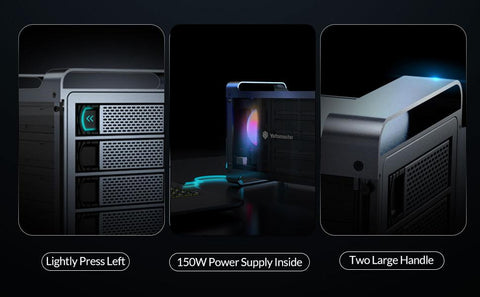 Hard Drive Enclosure RGB Fan-CO00945-Veeddydropshipping
