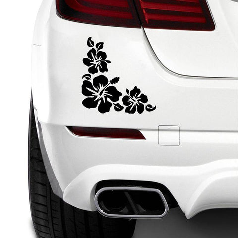 Hibiscus Flower Decals Car Sticker Waterproof Car-AM00999-Veeddydropshipping