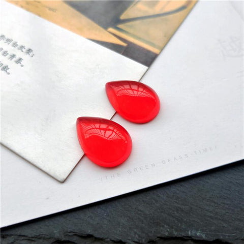 Colorful Water Drop Resin Faux Cat Eye Cabochon Bead Fit DIY -JW01629-Veeddydropshipping