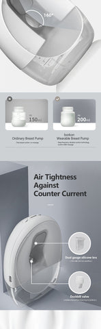 Wearable Breast Pump Silent Hands Free  LED Automatic Electric Milker Portable-TB00669-Veeddydropshipping
