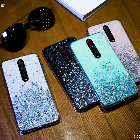 Bling Glitter Case for Huawei P20 Lite P30 Silicon Crystal Sequins Soft Cover-PA00266-Veeddydropshipping