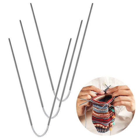 Stainless Steel Knitting Needles Round Ring-HA00010-Veeddydropshipping