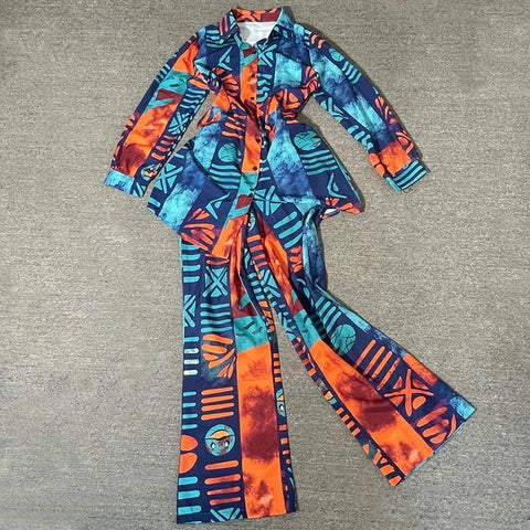Two Piece Set African Clothing for Women-WF01677-Veeddydropshipping