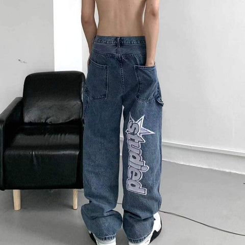 fried street all-match jeans men ins tide brand vibe-MF00504-Veeddydropshipping